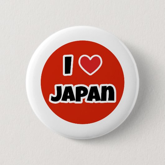 I Liebe Japan Button (Vorderseite)