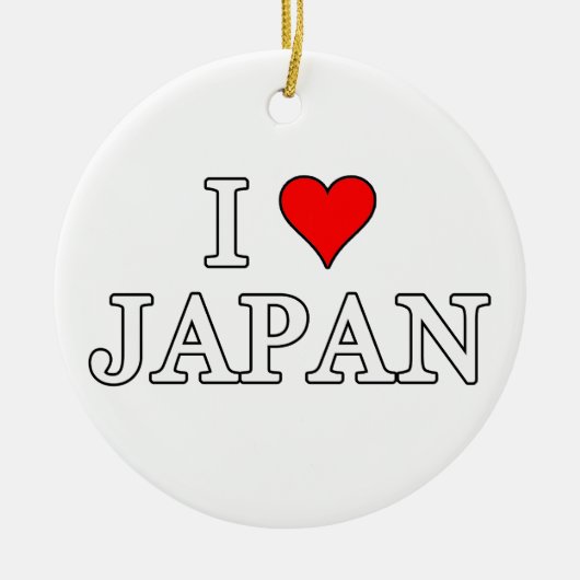I Liebe Japan Keramik Ornament (Vorne)