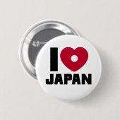 I Liebe-Japan-Knopf Button (Vorne & Hinten)
