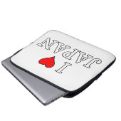 I Liebe Japan Laptopschutzhülle (Vorne Knopf)
