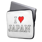 I Liebe Japan Laptopschutzhülle (Vorderseite Links)