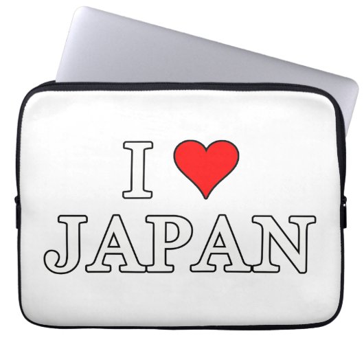 I Liebe Japan Laptopschutzhülle (Vorderseite)