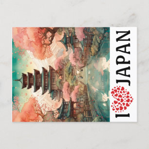 I LIEBE JAPAN POSTKARTE