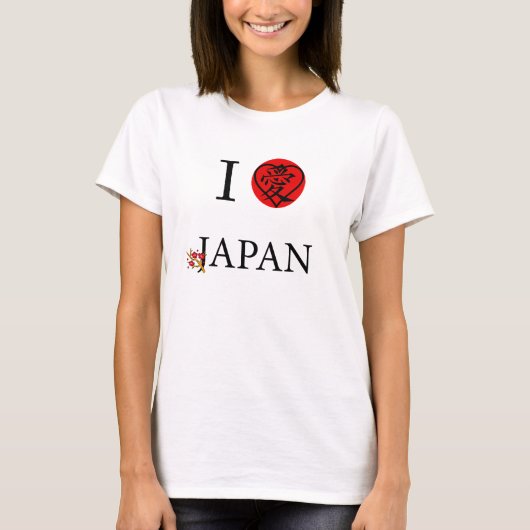 I Liebe Japan T-Shirt (Vorderseite)
