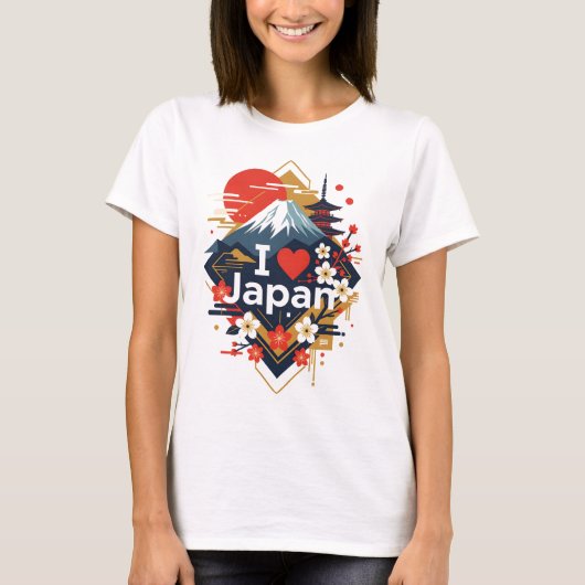 I Liebe Japan T Shirt - "Ich finde in Japan (Vorderseite)