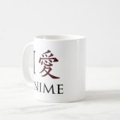 I Liebe-JapanerAnime Kaffeetasse (Vorderseite Links)