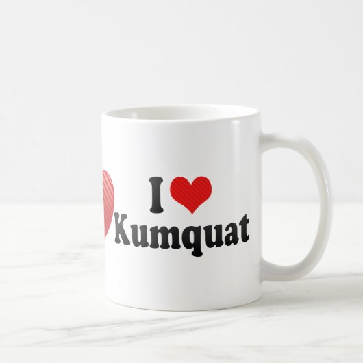 I Liebe-japanische Orange Kaffeetasse (Rechts)
