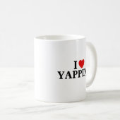 I Liebe jäppelt Beruflich Yapper Kaffeetasse (VorderseiteRechts)