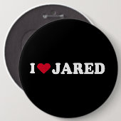 I LIEBE JARED BUTTON (Vorne & Hinten)