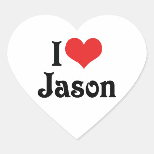 I Liebe Jason Herz-Aufkleber