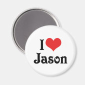 I Liebe Jason Magnet (Vorderseite/Rückseite)