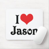 I Liebe Jason Mousepad (Mit Mouse)
