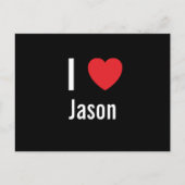 I Liebe Jason Postkarte (Vorderseite)