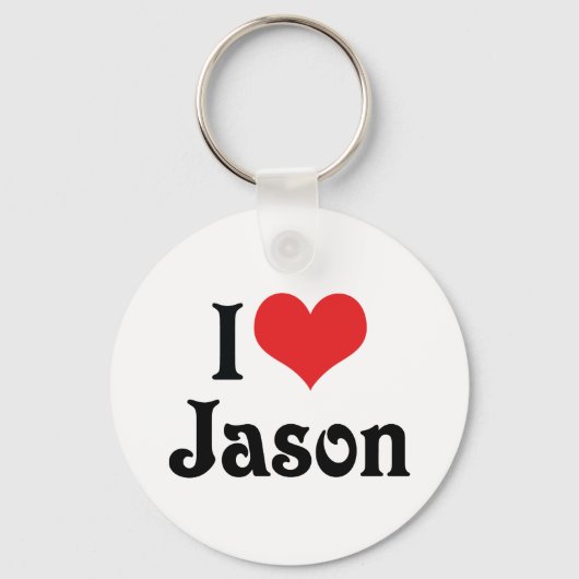 I Liebe Jason Schlüsselanhänger (Vorderseite)