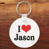 I Liebe Jason Schlüsselanhänger (Vorderseite)