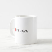I Liebe-Java-Tasse Kaffeetasse (Vorderseite Links)