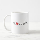 I Liebe-Java-Tasse Kaffeetasse (Links)