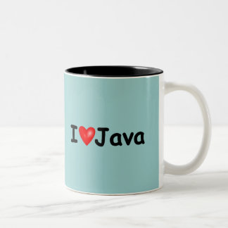 I Liebe Java Zweifarbige Tasse