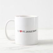 I Liebe-Javascript Kaffeetasse (Links)