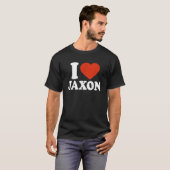 I Liebe Jaxon I Heart Jaxon Red Heart Valentine T-Shirt (Vorne ganz)
