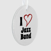 I Liebe Jazz Band Ornament (Vorderseite)
