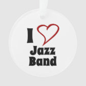 I Liebe Jazz Band Ornament (Vorderseite)