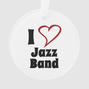 I Liebe Jazz Band Ornament