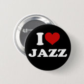 I Liebe Jazz Button (Vorne & Hinten)