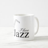 I Liebe Jazz Kaffeetasse (VorderseiteRechts)