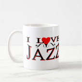 I Liebe-Jazz Kaffeetasse (Links)