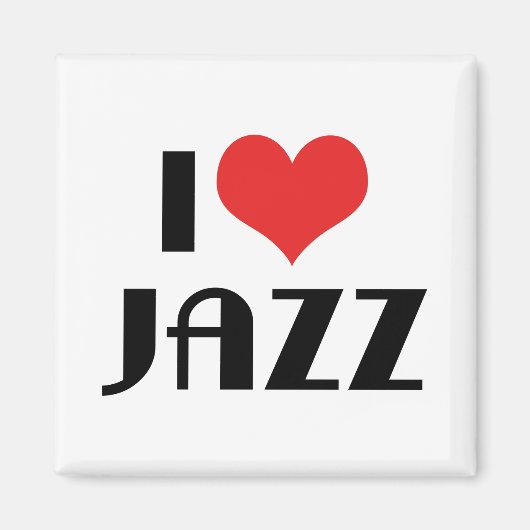 I Liebe Jazz Magnet (Vorne)