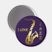 I LIEBE JAZZ MAGNET (Vorderseite/Rückseite)