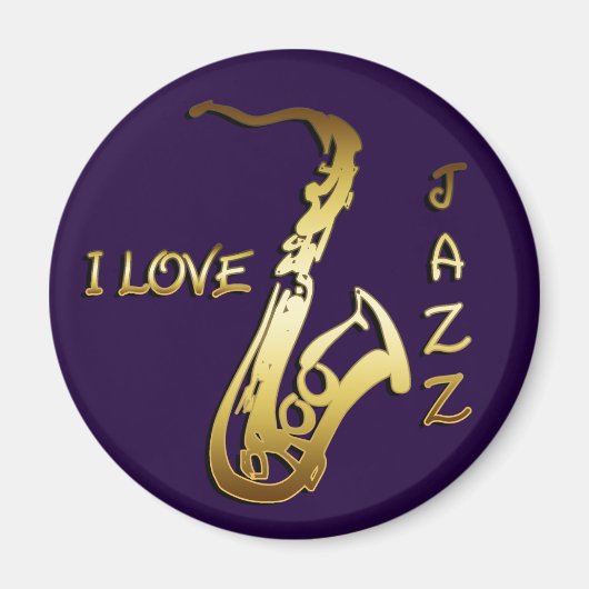 I LIEBE JAZZ MAGNET (Vorne)