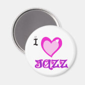 I LIEBE Jazz Magnet (Vorderseite/Rückseite)