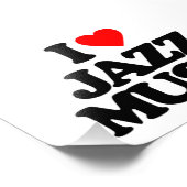 I LIEBE JAZZ MUSIC FOTODRUCK (Ecke)