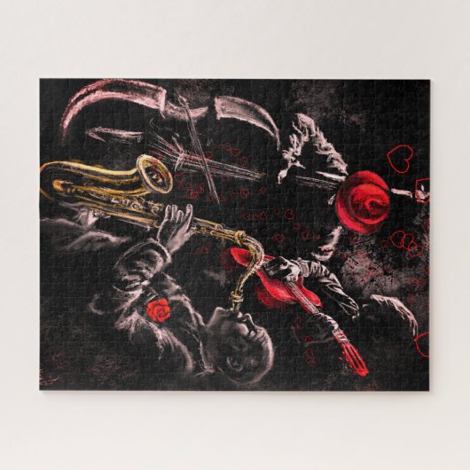 I Liebe Jazz Music Puzzle (Horizontal)