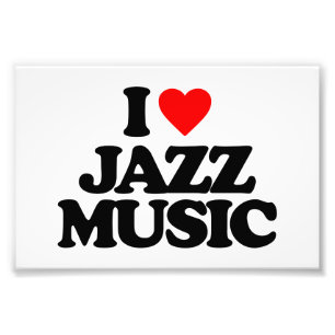 I LIEBE-JAZZ-MUSIK FOTODRUCK