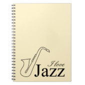 I Liebe Jazz Notizblock (Vorderseite)
