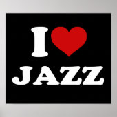 I Liebe Jazz Poster (Vorne)