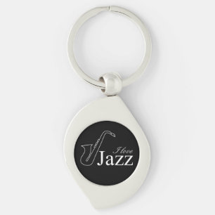 I Liebe Jazz Schlüsselanhänger