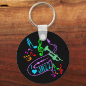 I LIEBE JAZZ SCHLÜSSELANHÄNGER (Vorderseite)