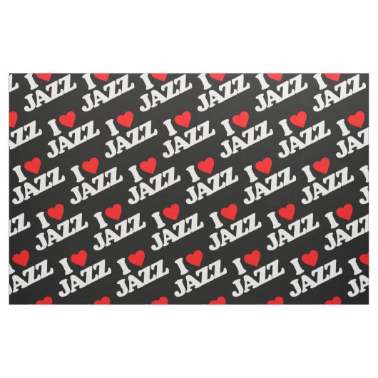 I LIEBE-JAZZ STOFF (Fat Quarter (45,7 x 55,9 cm))