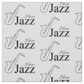 I Liebe Jazz Stoff (Muster)