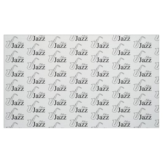 I Liebe Jazz Stoff (Fat Quarter (45,7 x 55,9 cm))