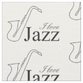 I Liebe Jazz Stoff (Nahaufnahme)