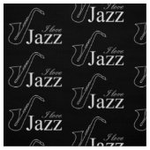 I Liebe Jazz Stoff (Muster)