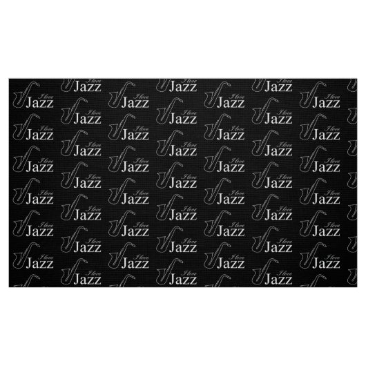 I Liebe Jazz Stoff (Fat Quarter (45,7 x 55,9 cm))