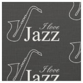 I Liebe Jazz Stoff (Nahaufnahme)