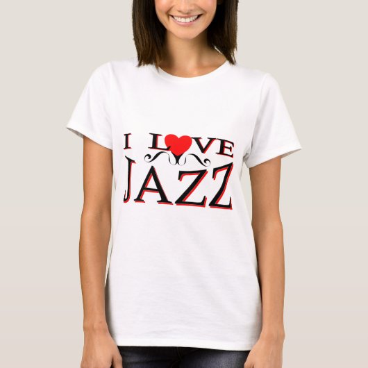 I Liebe-Jazz T-Shirt (Vorderseite)