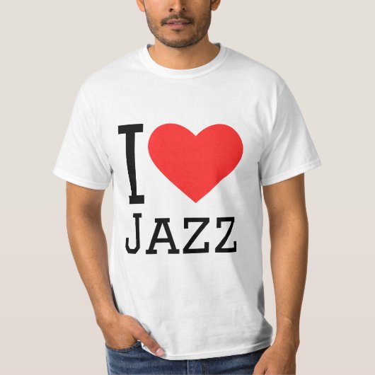 I Liebe Jazz T-Shirt (Vorderseite)